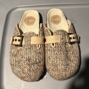 Sugar Tan Knit Mules